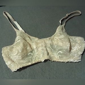 Vanity Fair Vintage Sheer Bra - Nude 36C Underwire